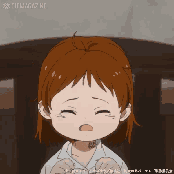 a gif of a little girl crying with the gifmagazine logo in the upper right corner
