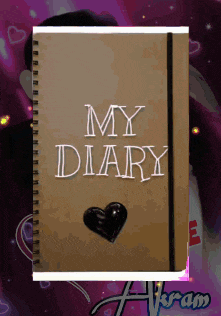 a spiral notebook with the words my diary on the cover