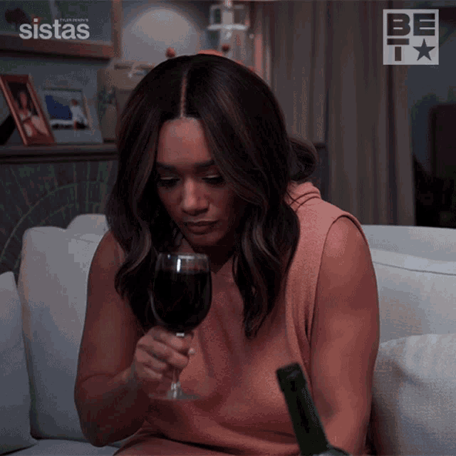 Drinking Wine Fatima GIF - Drinking Wine Fatima Sistas GIFs