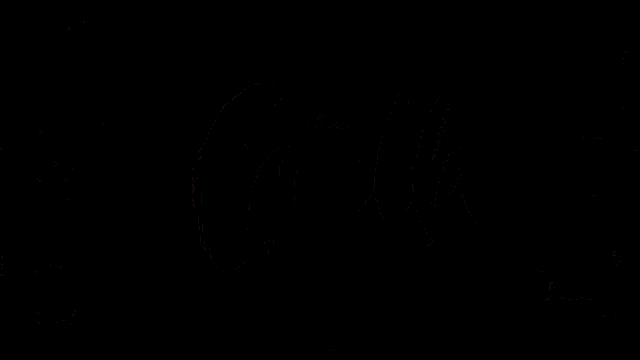 a black background with the word cruella written in red
