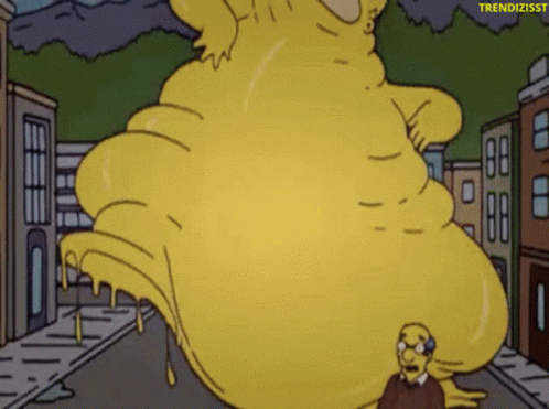 Fat Food Coma GIF - Fat Food Coma Simpsons GIFs