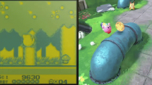 Kirby Game Boy GIF - Kirby Game Boy Comparison GIFs
