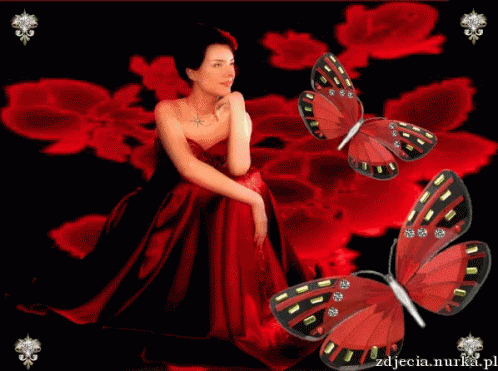 Red Butterfly GIF - Red Butterfly Glitter GIFs