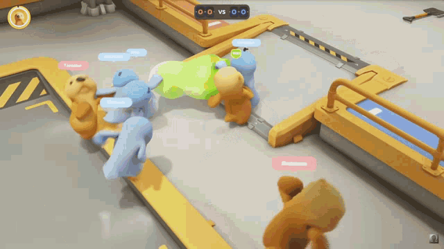 a screenshot of a video game with a score of 0 to 0