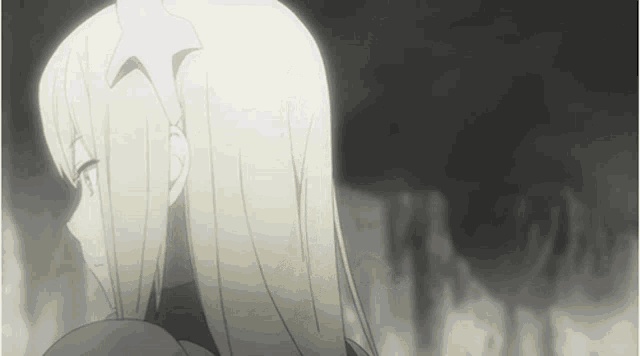 a girl with blonde hair and a star on her head