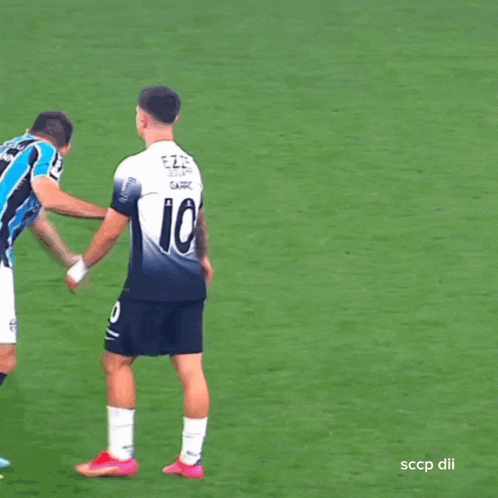 a soccer player with the number 10 on the back of his shirt