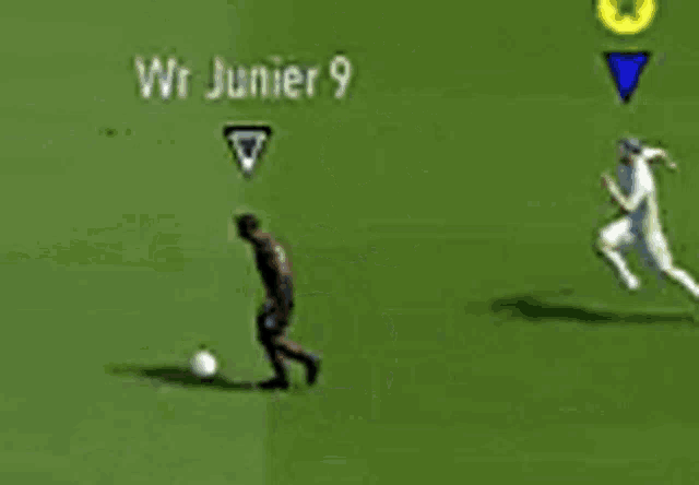 a soccer game with the goon says no on the bottom