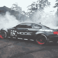 a car with the word mode on the side of it