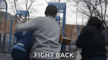 Fight Back Gang Fight GIF