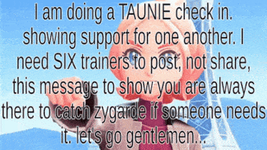 a cartoon character says i am doing a taunie check in