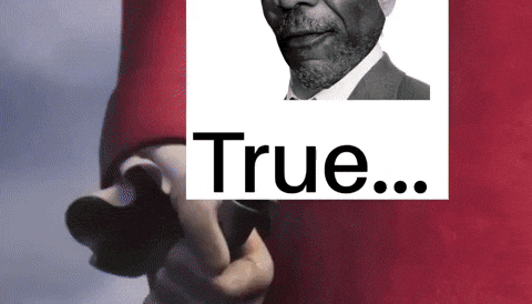 a picture of a man with a beard and the word true on it