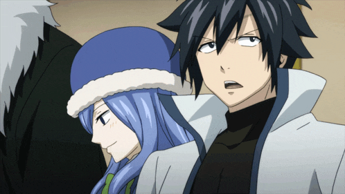 a couple of anime characters with one wearing a hat