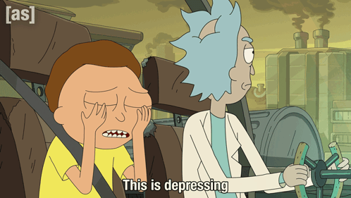 This Is Depressing Rick GIF - This Is Depressing Rick Morty GIFs