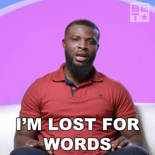 Im Lost For Words Ugo Maduka GIF - Im Lost For Words Ugo Maduka After Happily Ever After GIFs