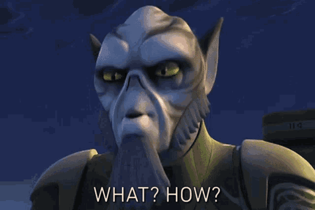 a cartoon character is asking what how