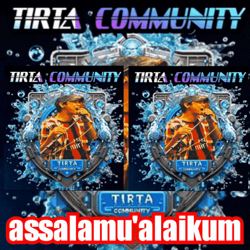 a poster that says tirta community on it