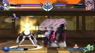 a video game is being played and the number 58 is on the screen