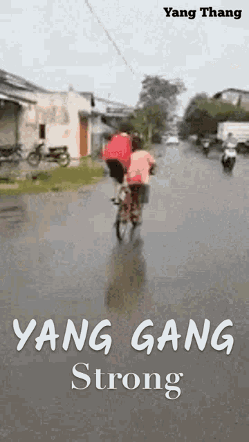 Yang Gang Strong Biking GIF - Yang Gang Strong Yang Gang Biking GIFs