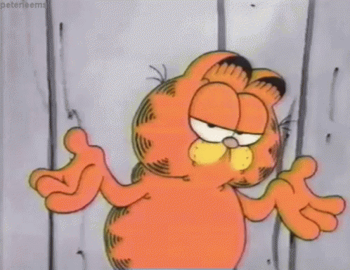 Garfield Shrug GIF - Garfield Shrug GIFs