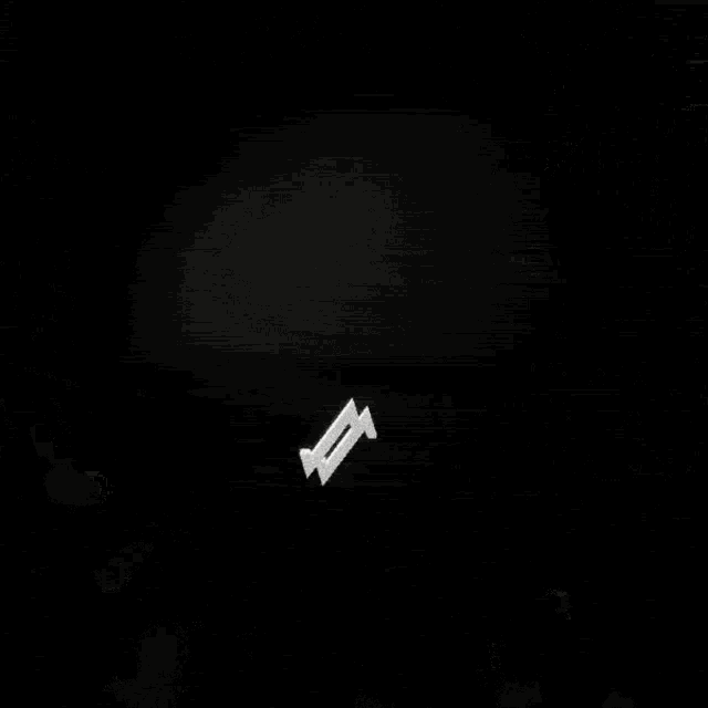 a black background with white letters that say ' i ' on it