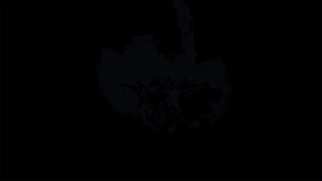 a logo for alan walker with a light behind it