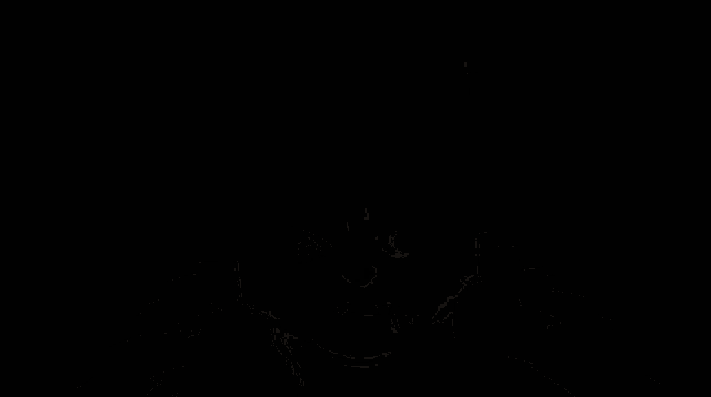 a cartoon drawing of a black cat with a dollar sign on its eye