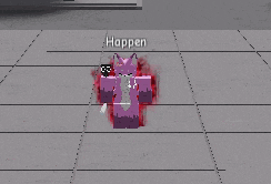 a cartoon character is holding a book and the word happen is on the bottom