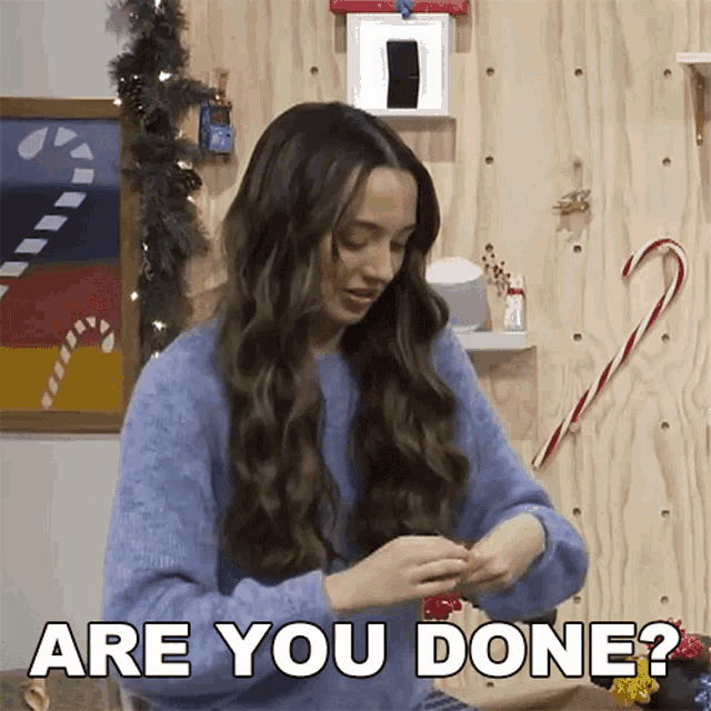 Are You Done Veronica Jo Merrell GIF - Are You Done Veronica Jo Merrell Merrell Twins GIFs