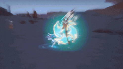 a blurry picture of a blue light coming out of something