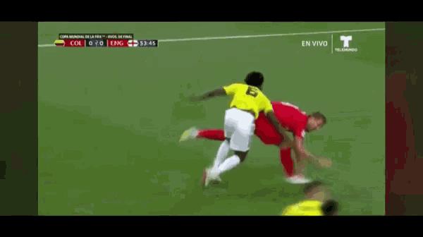 a soccer game is being played on a television screen