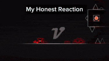 a screenshot of a video game with the words my honest reaction on it