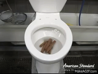 Toilet Hot Dogs GIF - Toilet Hot Dogs Flush GIFs