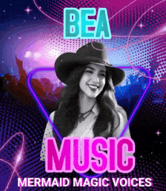 a woman in a cowboy hat is featured on a music poster