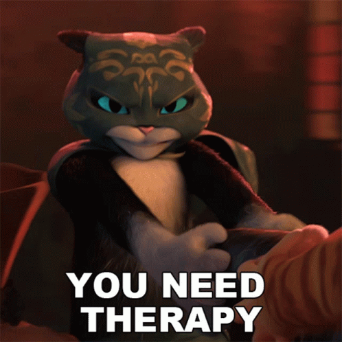 You Need Therapy Kitty Softpaws GIF - You Need Therapy Kitty Softpaws Puss In Boots The Last Wish GIFs