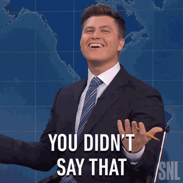 You Didnt Say That Saturday Night Live GIF - You Didnt Say That Saturday Night Live Weekend Update GIFs