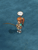 a cartoon character holding a fishing rod in front of a sign that says it 's !