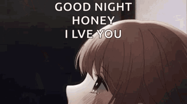 a girl is crying and saying `` good night honey , i love you '' .