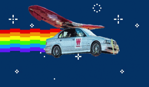 Vilebrequin Nyan Car GIF - Vilebrequin Nyan Car GIFs
