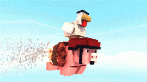 A Normal Day Minecraft GIF - A Normal Day Minecraft Fly GIFs
