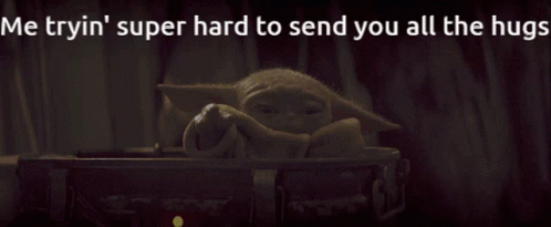 Baby Yoda Sending Hugs GIF - Baby Yoda Sending Hugs Has Hugs From Bebe Yodie GIFs