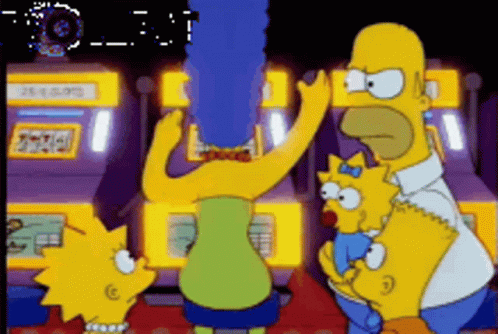 Simpsons Slot Machine Marge Gambling GIF - Simpsons Slot Machine Marge Gambling Homer Simpsons GIFs