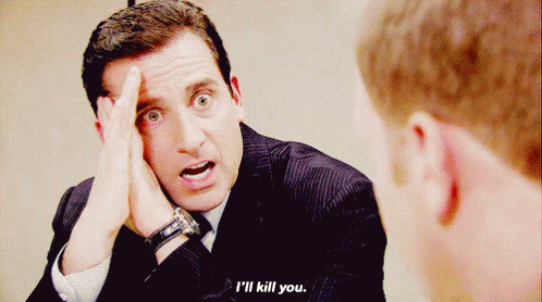 The Office Threat GIF - The Office Threat Michael Scott GIFs