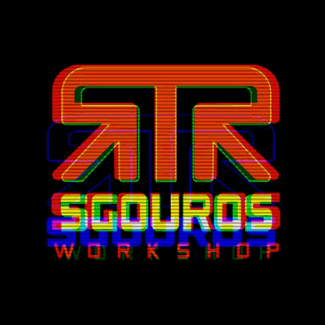 a colorful logo that says sgouros workshop on it