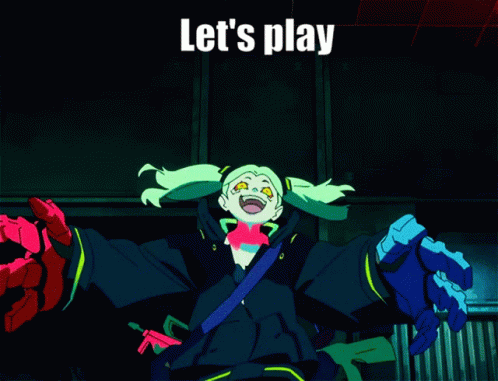 Edge Runners Lets Play GIF - Edge Runners Lets Play Rebecca Egderunners GIFs