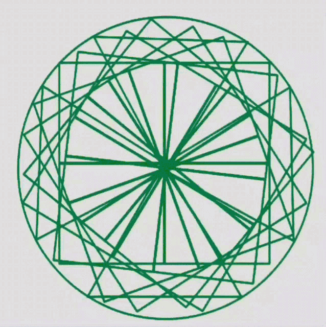 a drawing of a circle with a red center