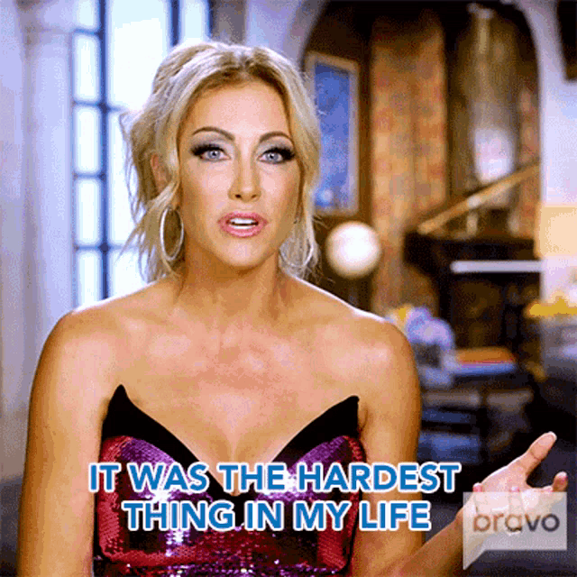 It Was The Hardest Thing In My Life Stephanie Hollman GIF