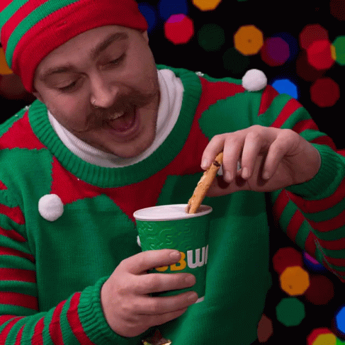 Dipping Cookie GIF - Dipping Cookie Christmas GIFs