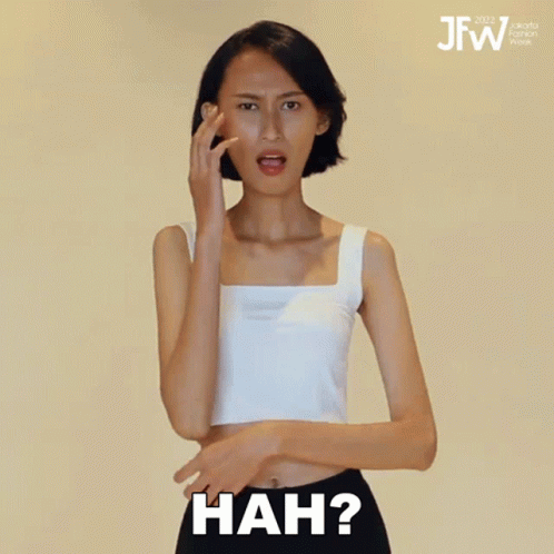 Hah Jakarta Fashion Week GIF - Hah Jakarta Fashion Week Bingung GIFs