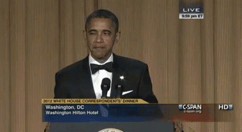 barack obama is giving a speech at the 2012 white house correspondents dinner in washington dc