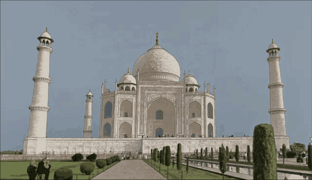 a large white building with a dome on top